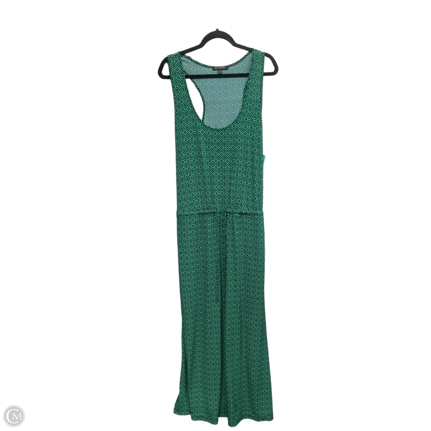 Dress Casual Maxi By Banana Republic In Blue & Green, Size: Xl