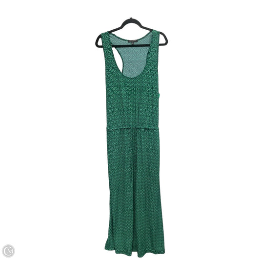 Dress Casual Maxi By Banana Republic In Blue & Green, Size: Xl