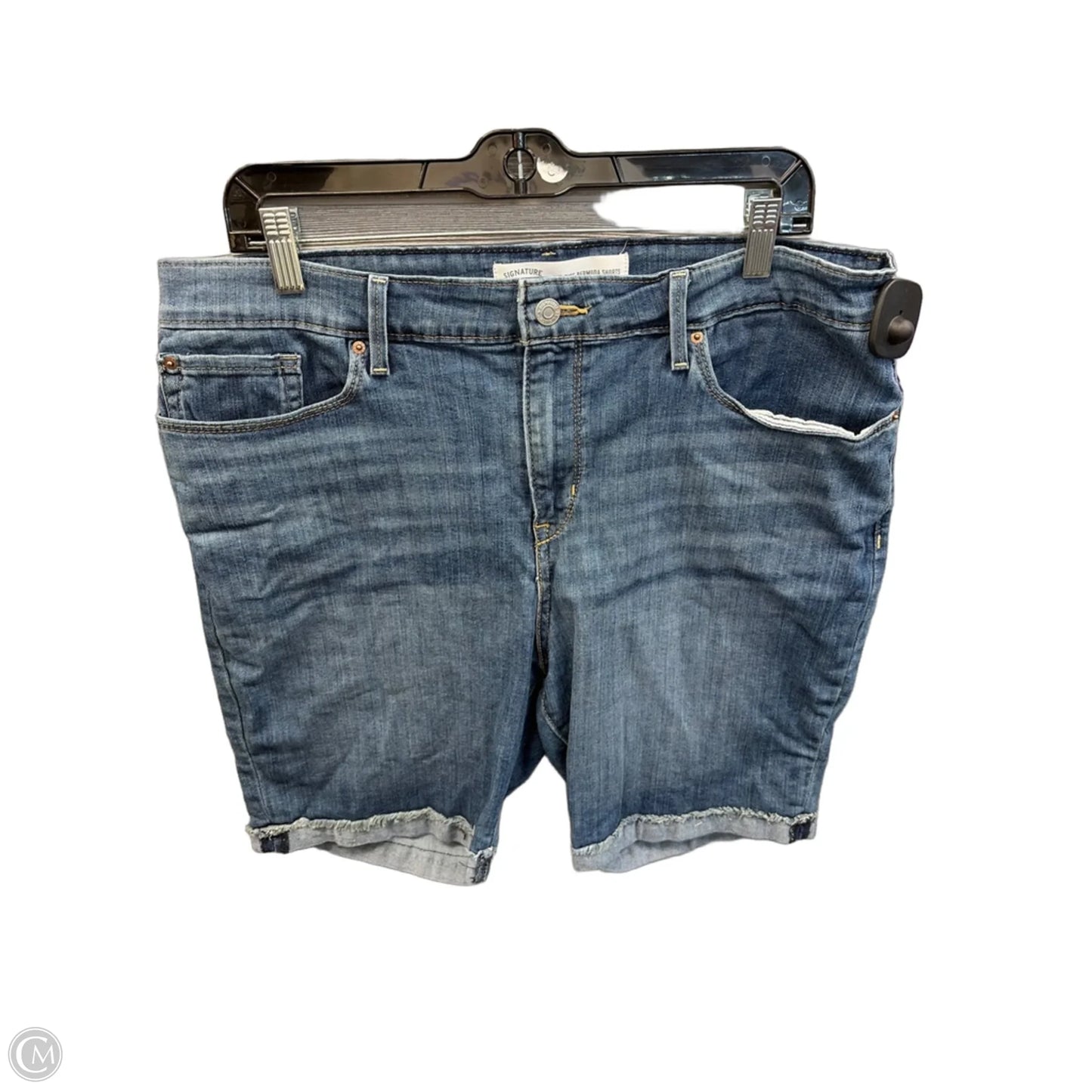 Shorts By Levis Signature In Blue Denim, Size: 18