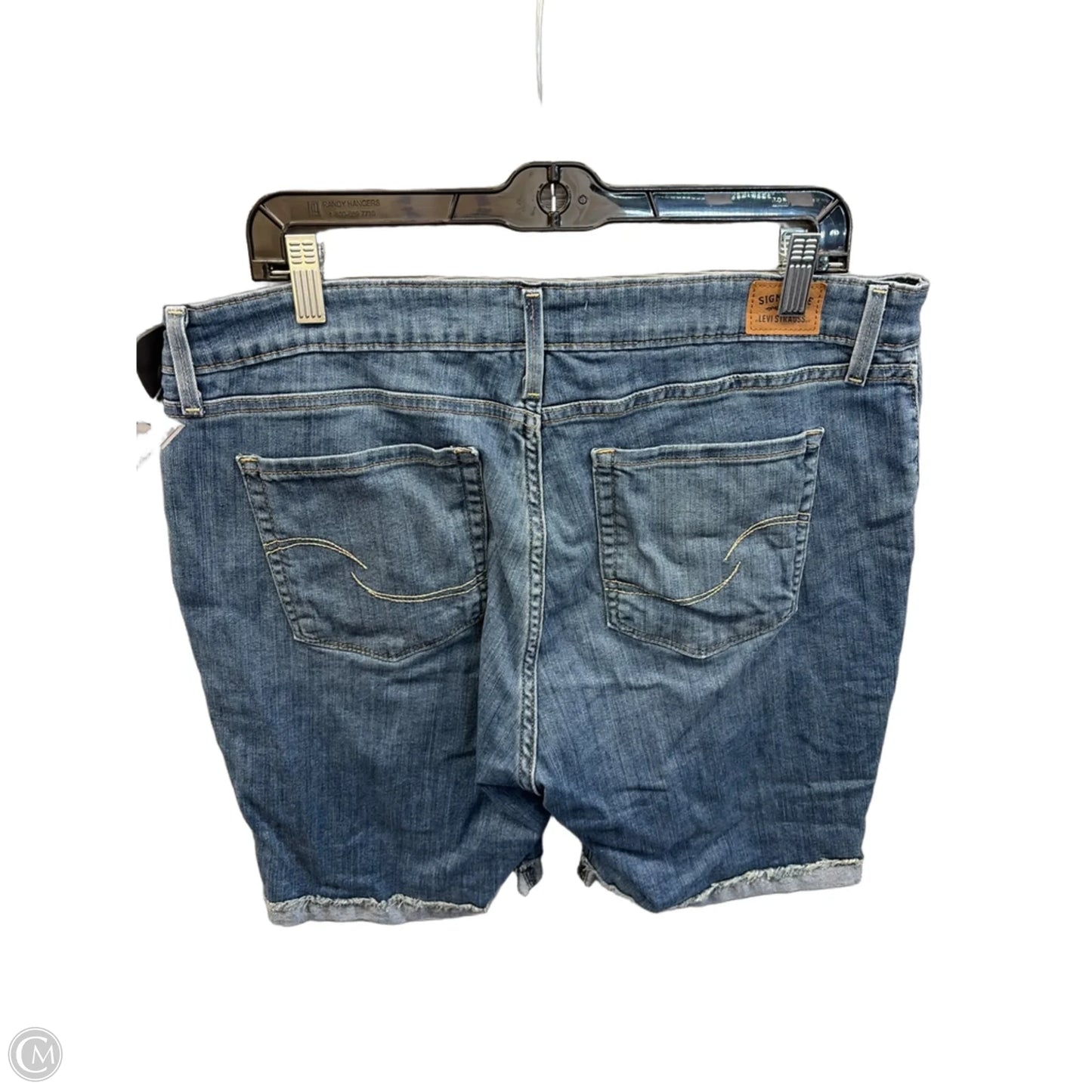 Shorts By Levis Signature In Blue Denim, Size: 18