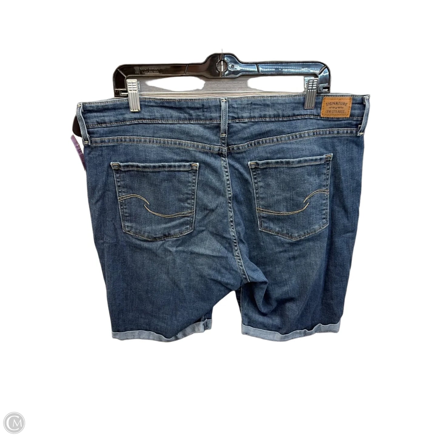 Shorts By Levis Signature In Blue Denim, Size: 18