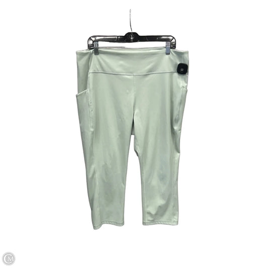 Athletic Leggings By Tek Gear In Green, Size: 2x