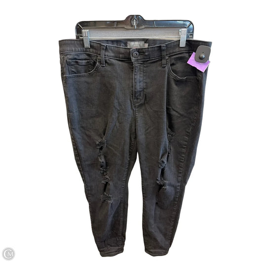 Jeans Skinny By Torrid In Black Denim, Size: 18