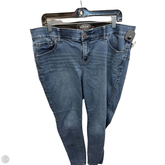 Jeans Skinny By Torrid In Blue Denim, Size: 18