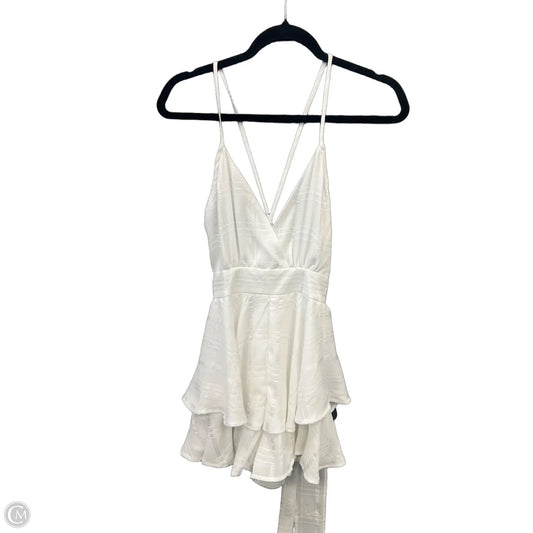 Romper By Pink Lily In White, Size: S