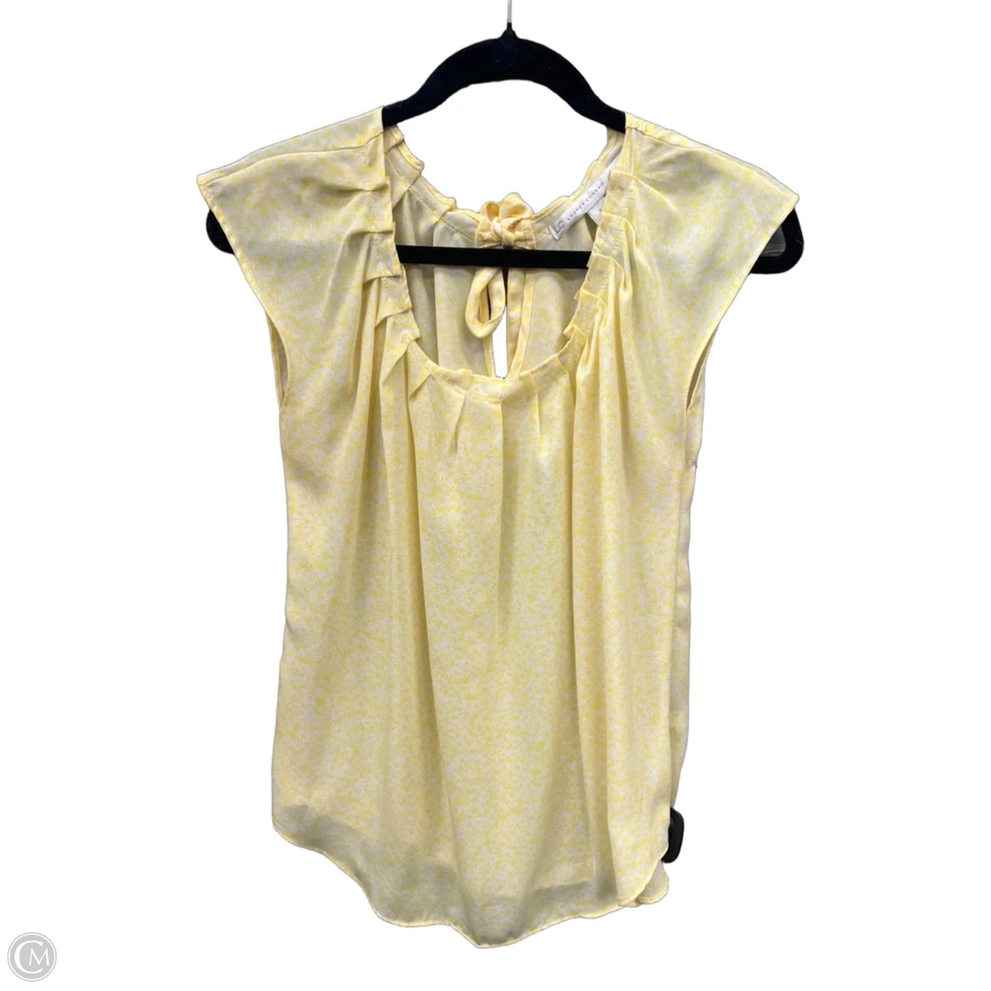 Blouse Short Sleeve By Lc Lauren Conrad In Yellow, Size: S
