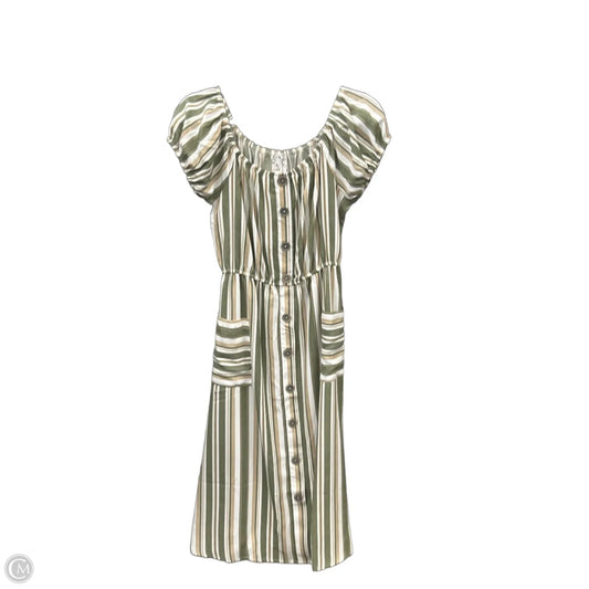 Dress Casual Midi By Naif In Striped Pattern, Size: S