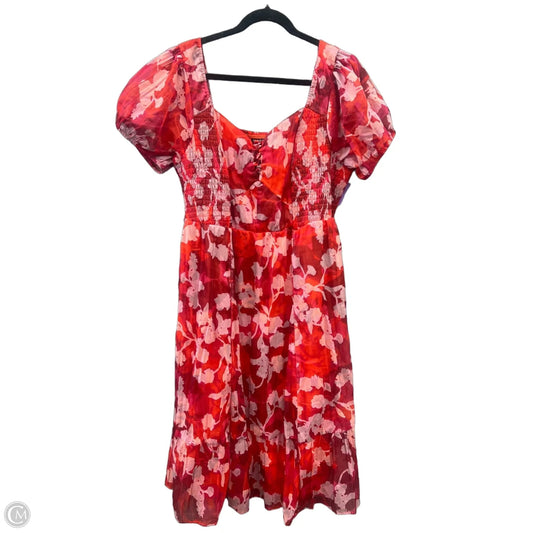 Dress Casual Midi By Torrid In Red, Size: 1x