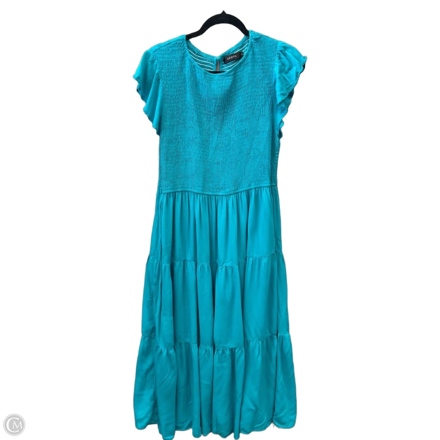 Dress Casual Midi By Zesica In Blue, Size: Xl
