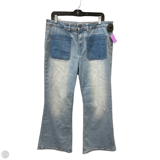Jeans Flared By Time And Tru In Blue Denim, Size: 16