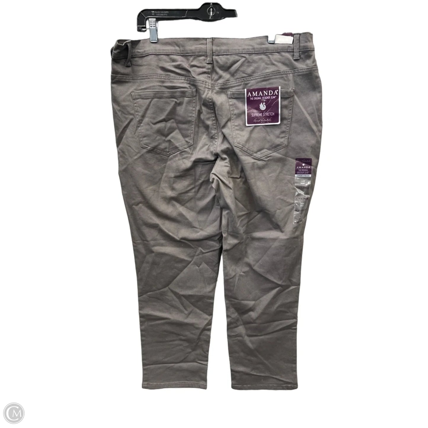 Jeans Straight By Gloria Vanderbilt In Grey, Size: 16