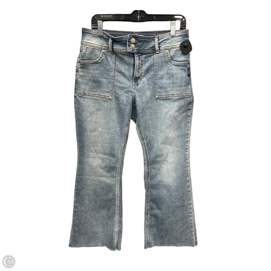 Jeans Flared By Clothes Mentor In Blue Denim, Size: 12