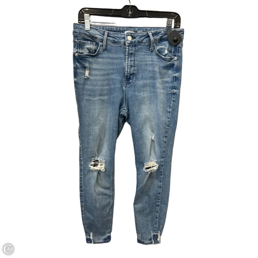 Jeans Skinny By Old Navy In Blue Denim, Size: 10