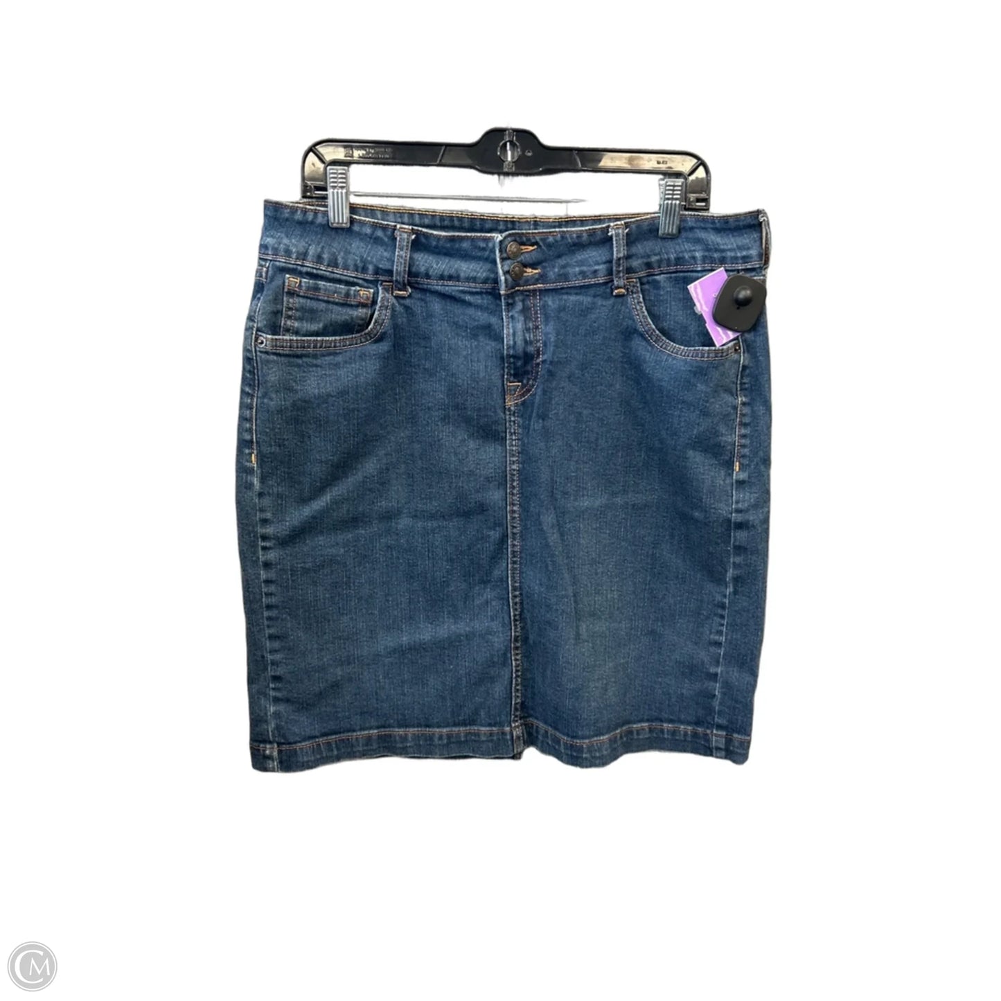 Skirt Midi By Old Navy In Blue Denim, Size: 14