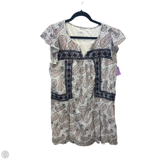 Dress Casual Midi By Old Navy In Multi-colored, Size: L