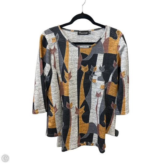 Top Long Sleeve By Clothes Mentor In Multi-colored, Size: M