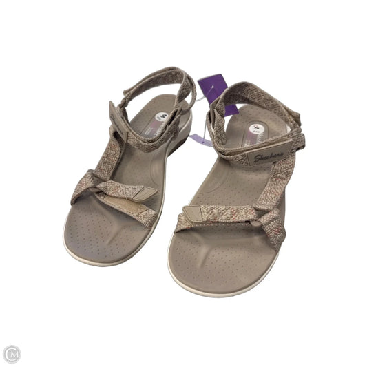 Sandals Flats By Skechers In Tan, Size: 8