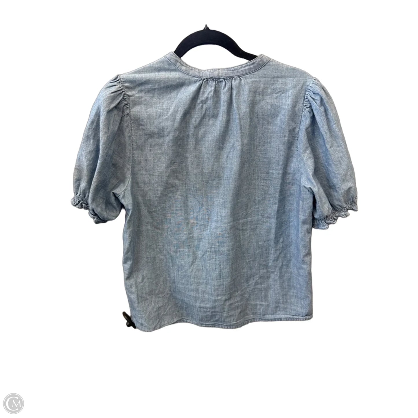 Top Short Sleeve By J. Crew In Blue & Brown, Size: M