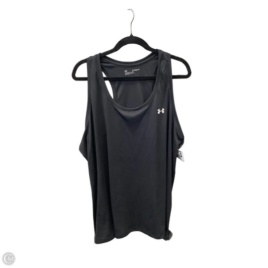 Athletic Tank Top By Under Armour In Black, Size: 2x