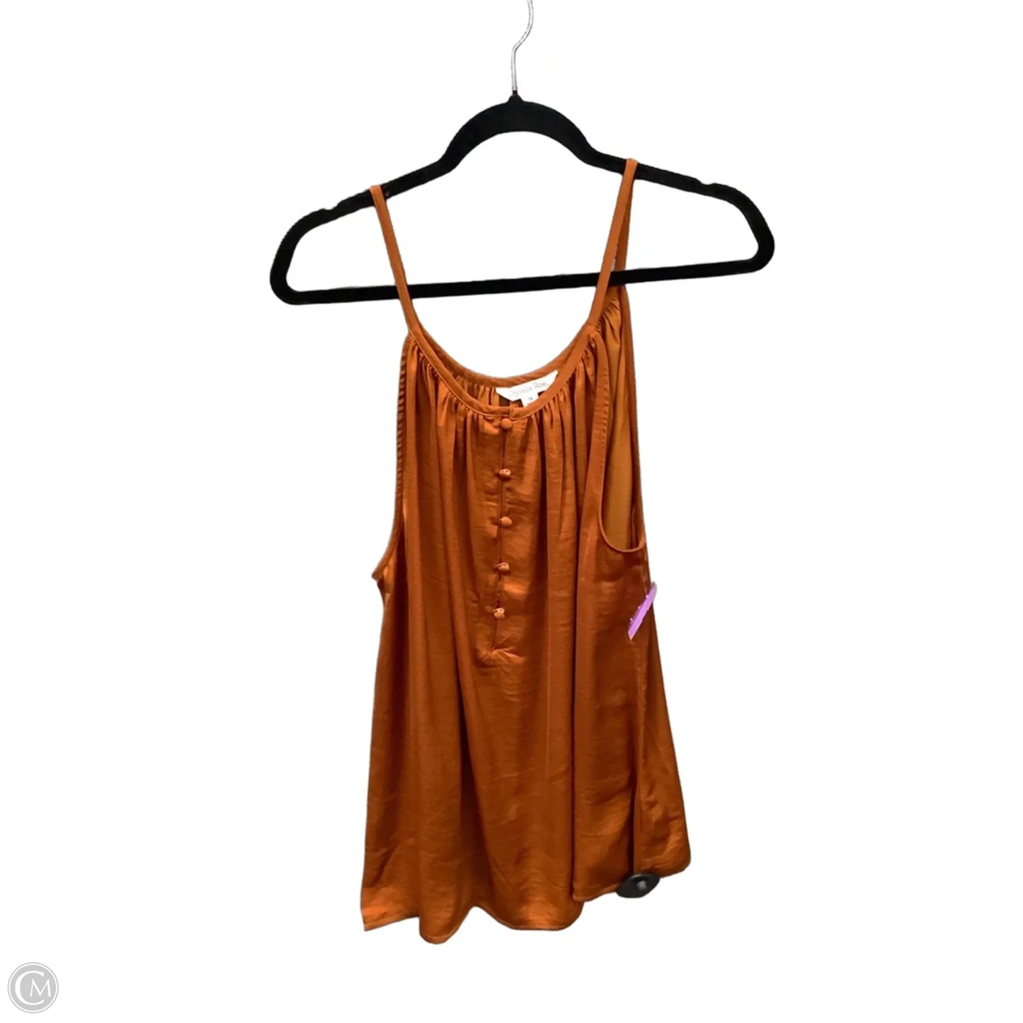 Top Sleeveless By Ophelia Roe In Orange, Size: 3x