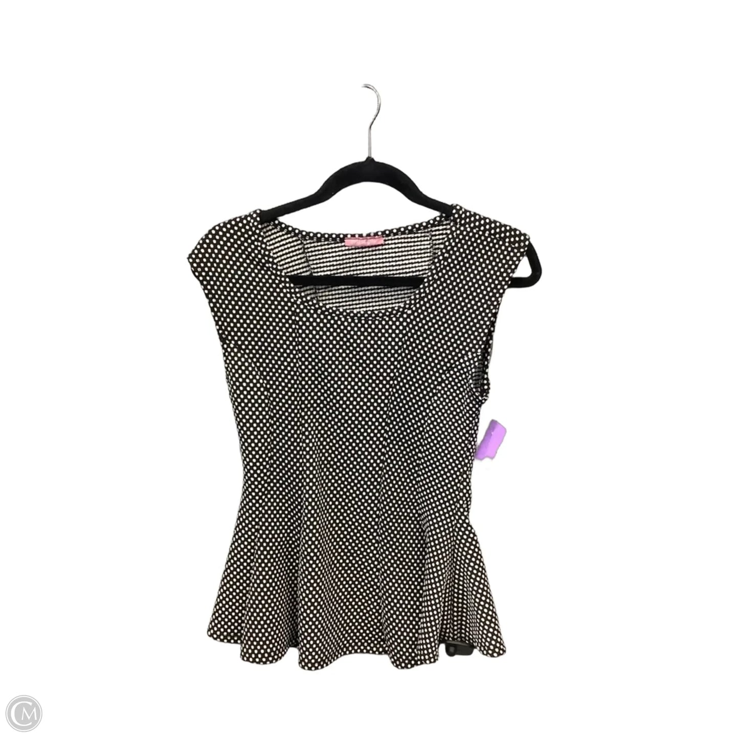 Top Sleeveless By Clothes Mentor In Polkadot Pattern, Size: L