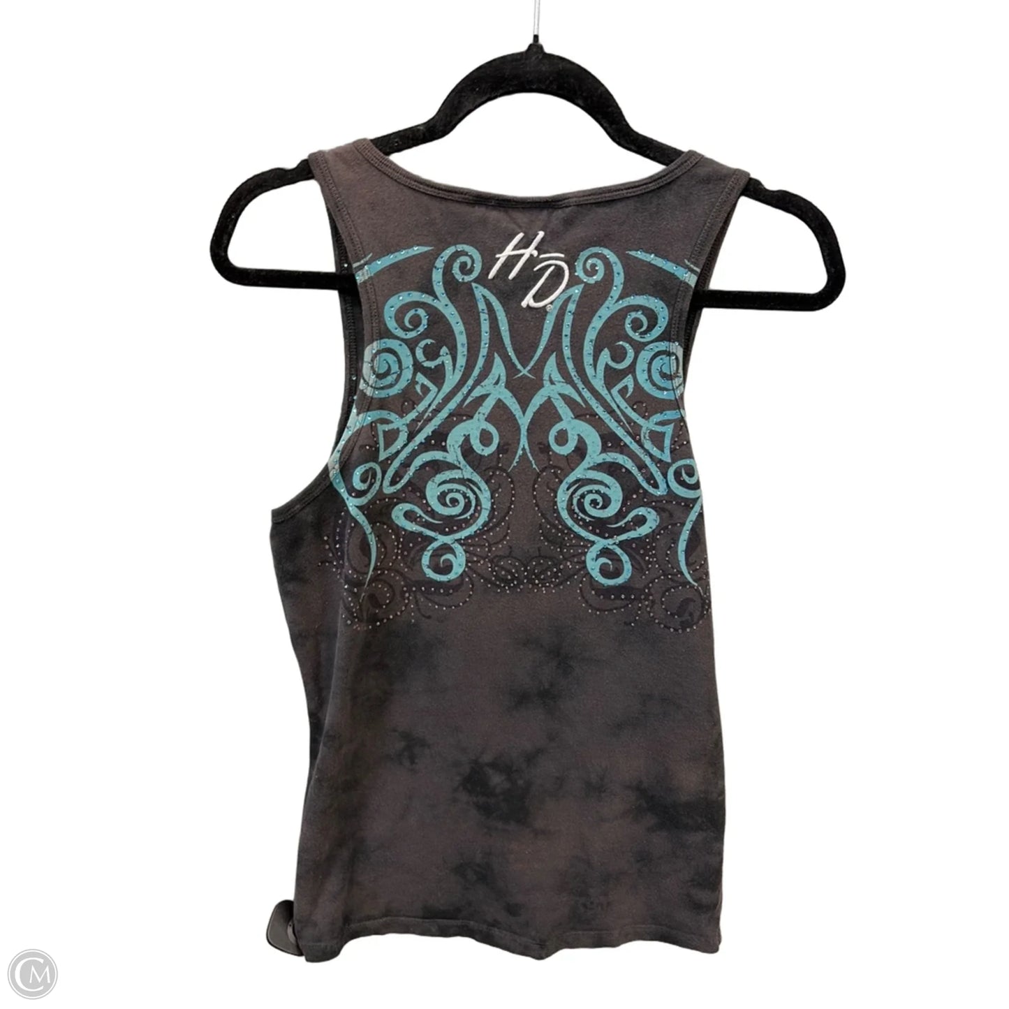Top Sleeveless By Harley Davidson In Grey, Size: L