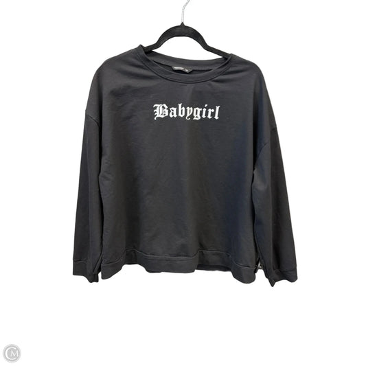 Top Long Sleeve By Shein In Black, Size: 1x