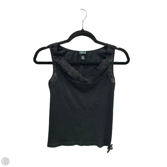 Top Sleeveless By Lauren By Ralph Lauren In Black, Size: M