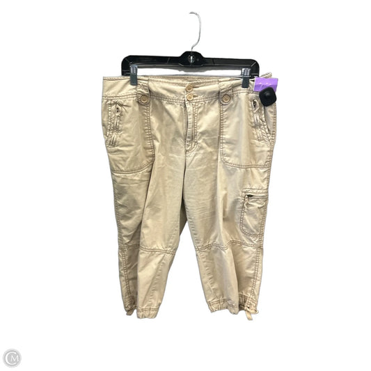 Capris By St Johns Bay In Tan, Size: 16