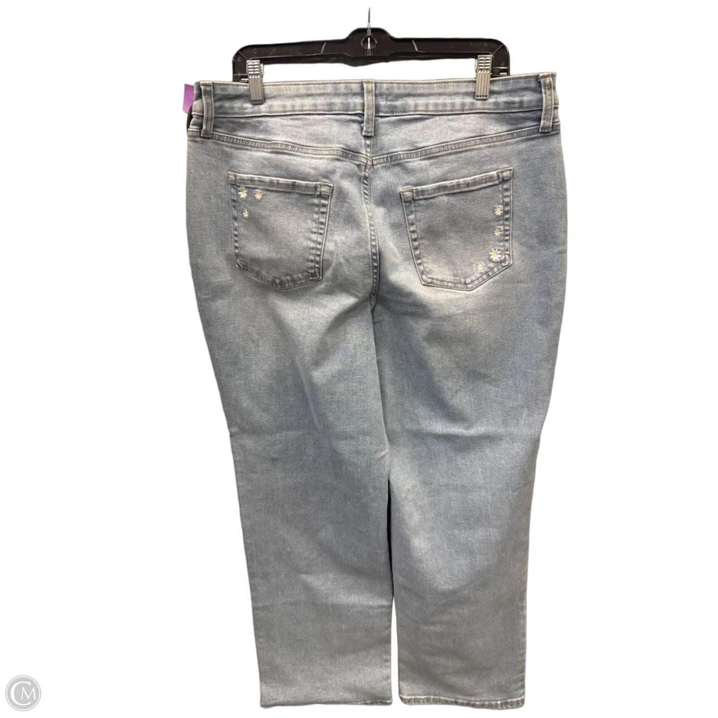 Jeans Straight By Maurices In Blue Denim, Size: 18