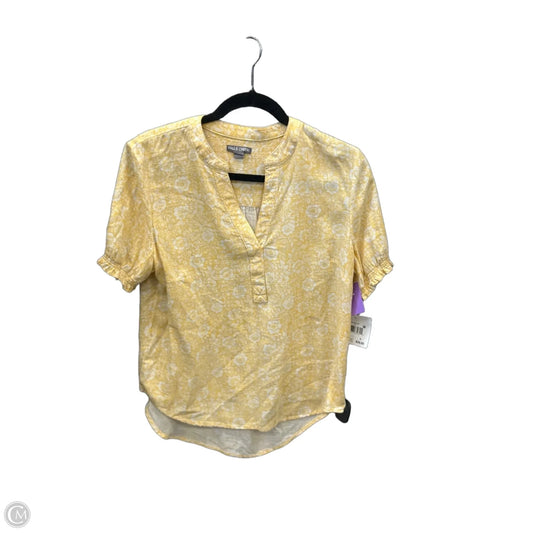 Top Short Sleeve By Falls Creek In Yellow, Size: S