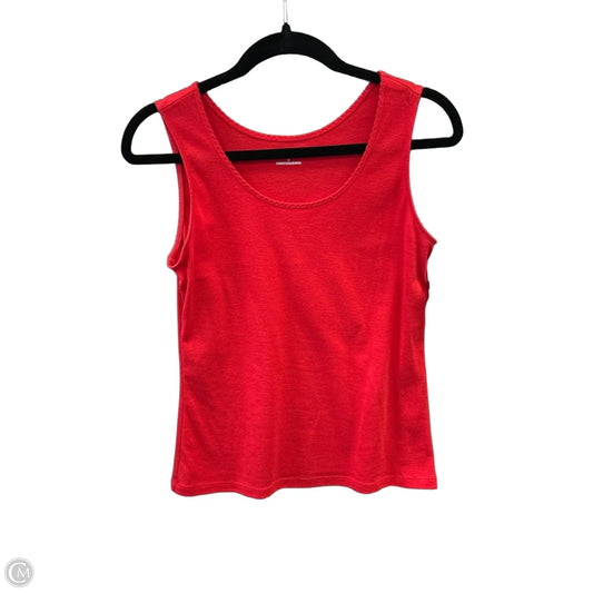 Top Sleeveless By Studio Works In Red, Size: S