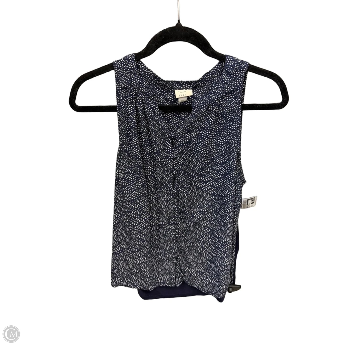 Top Sleeveless By A New Day In Polkadot Pattern, Size: Xs