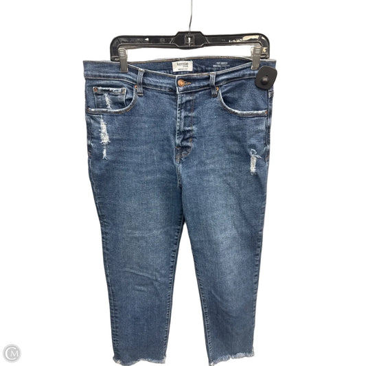 Jeans Straight By Kensie In Blue Denim, Size: 10
