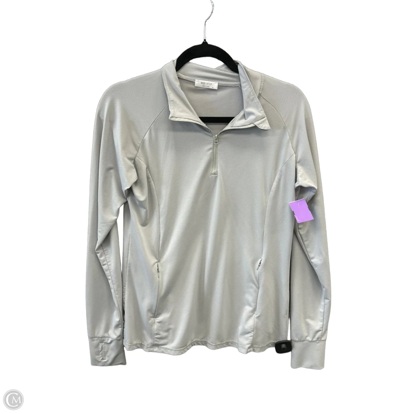Athletic Top Long Sleeve Crewneck By Clothes Mentor In Grey, Size: M