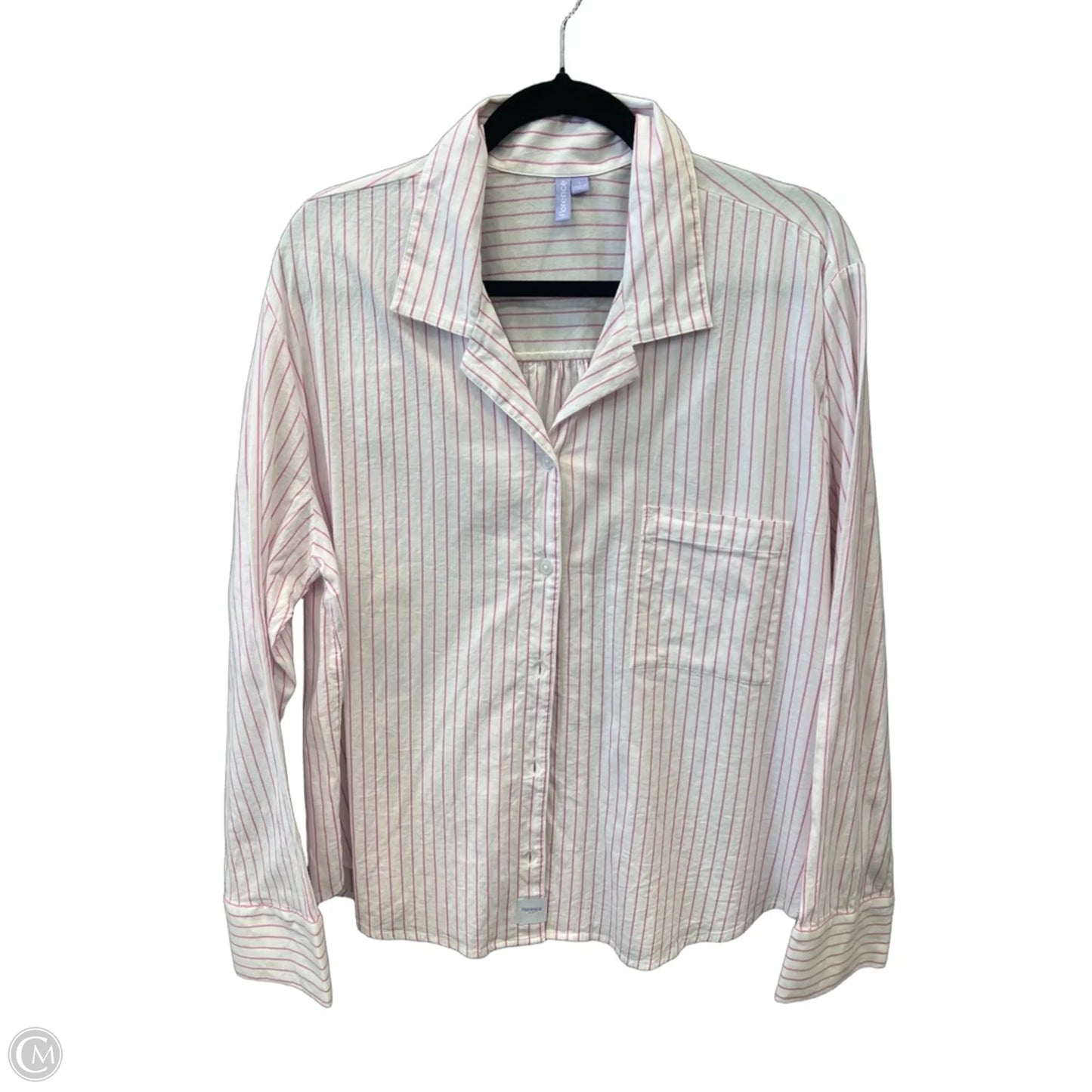 Top Long Sleeve By Clothes Mentor In Striped Pattern, Size: L
