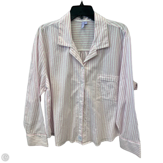 Top Long Sleeve By Clothes Mentor In Striped Pattern, Size: L