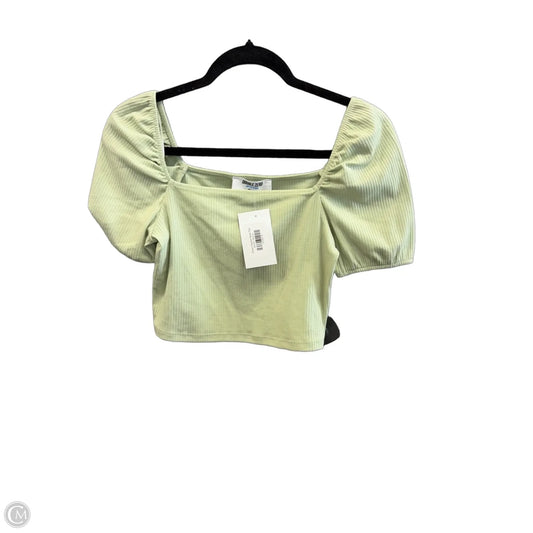 Top Short Sleeve By Double Zero In Green, Size: M