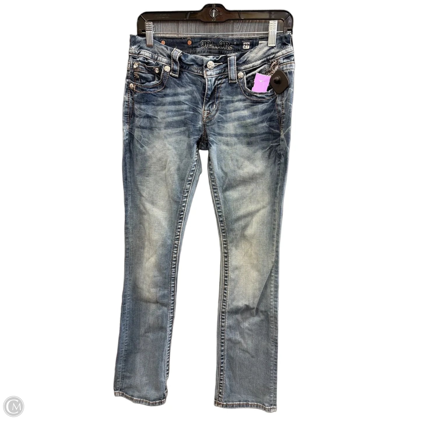 Jeans Boot Cut By Miss Me In Blue Denim, Size: 4