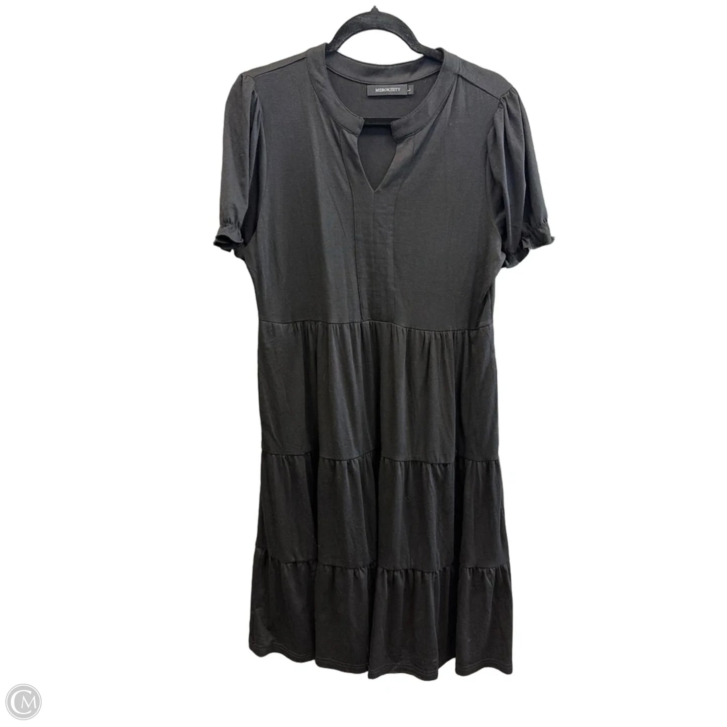 Dress Casual Midi By Merokeety In Black, Size: L