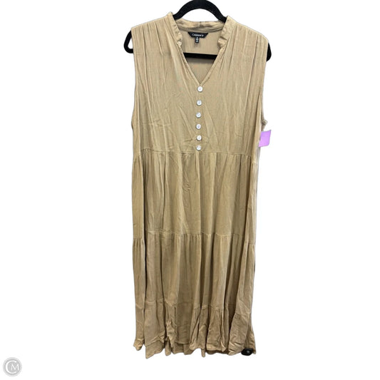 Dress Casual Midi By Clothes Mentor In Brown, Size: S