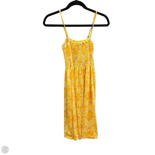 Dress Casual Midi By Clothes Mentor In Yellow, Size: M