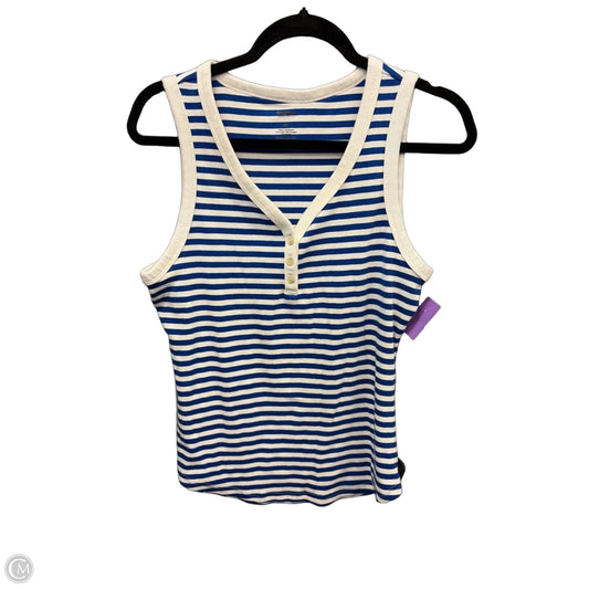 Top Sleeveless By Sonoma In Striped Pattern, Size: Xl