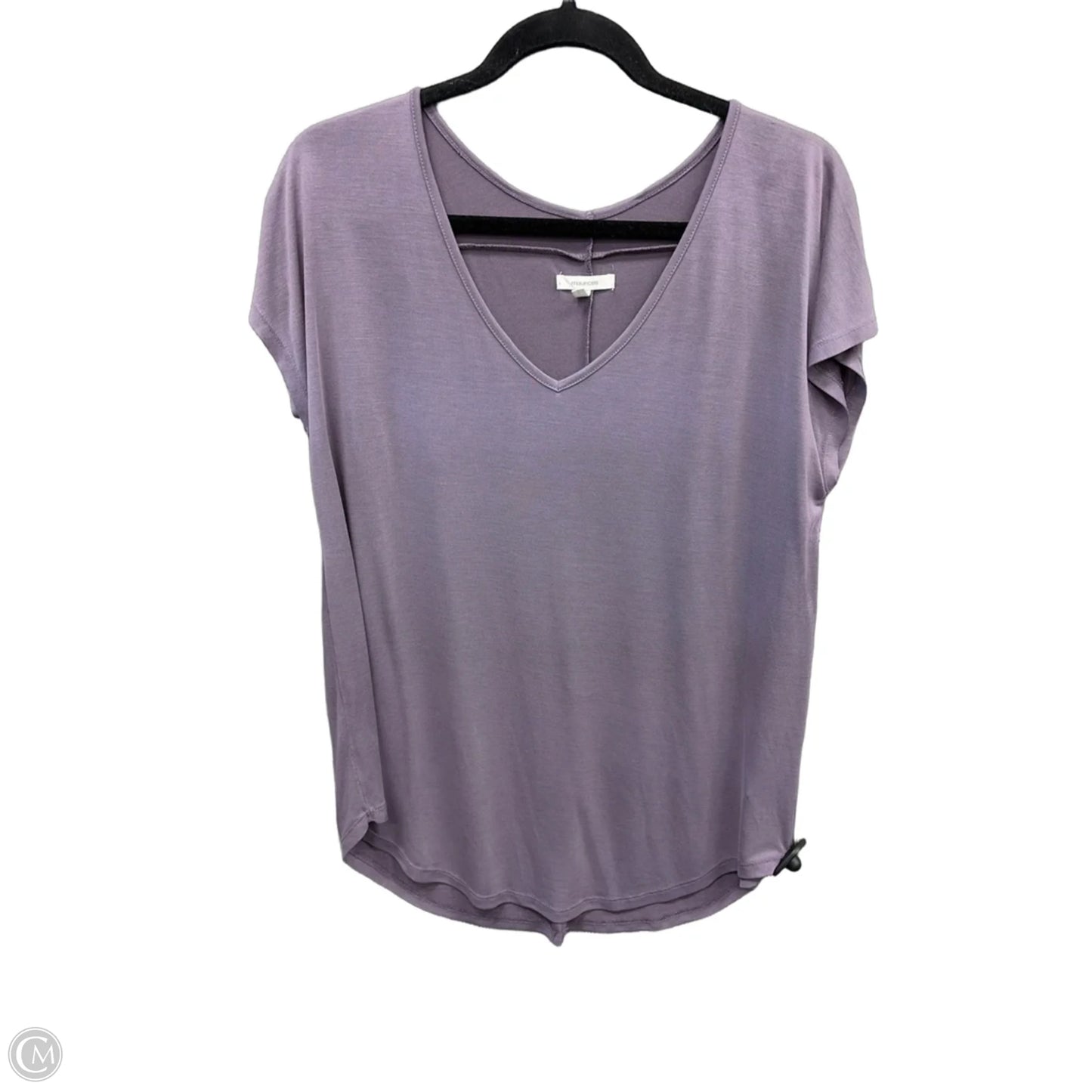 Top Short Sleeve By Maurices In Purple, Size: L