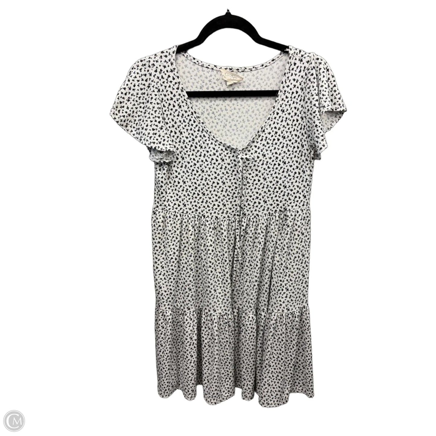 Dress Casual Midi By Jessica Simpson In Black & White, Size: L