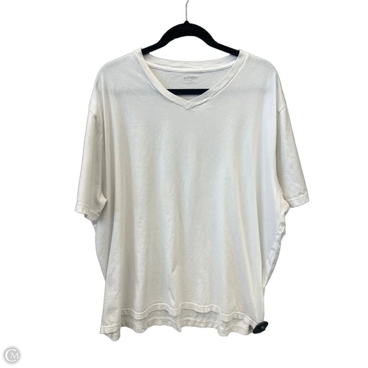 Top Short Sleeve By Old Navy In White, Size: Xxl