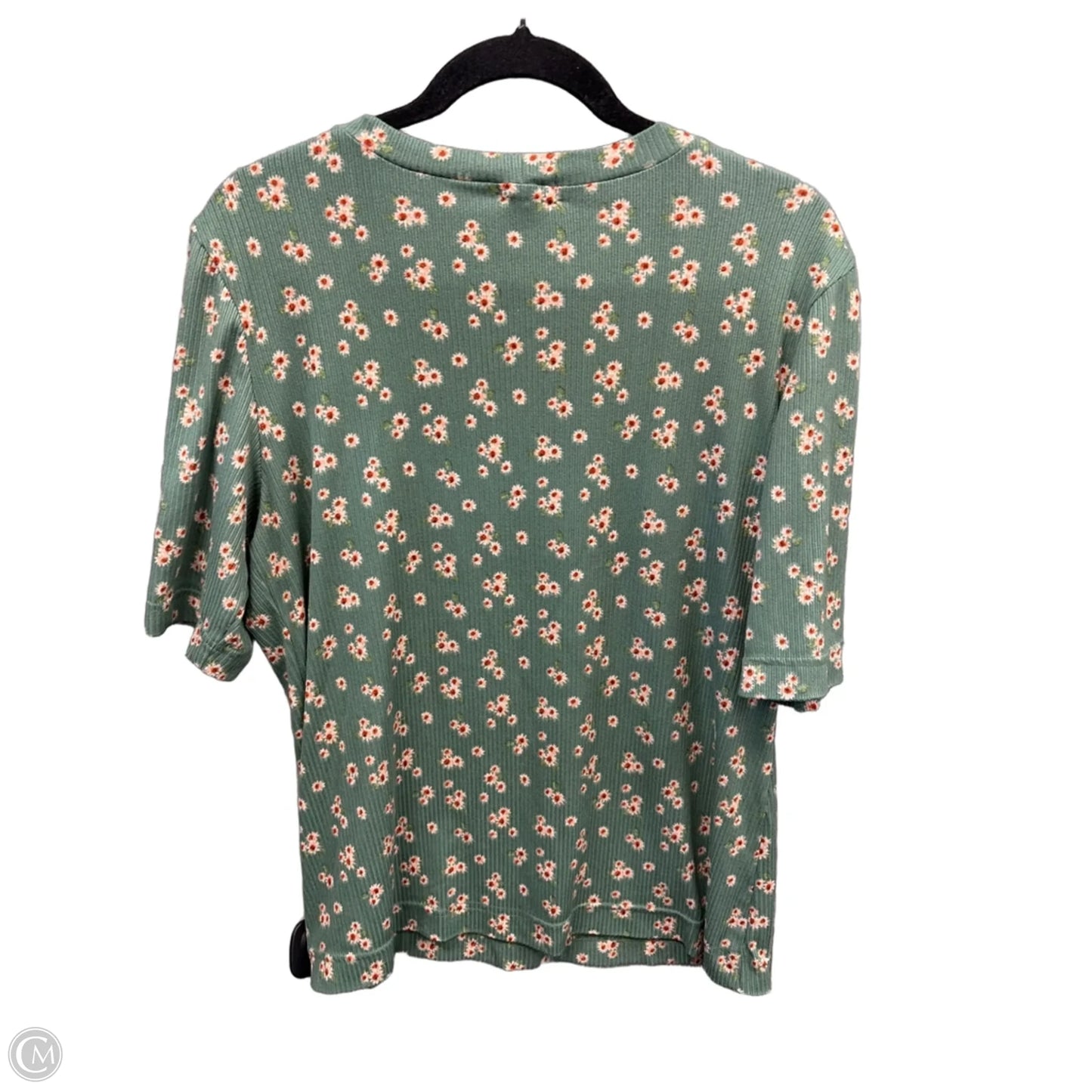 Top Short Sleeve By Clothes Mentor In Green, Size: M