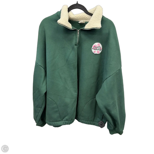 Sweatshirt Collar By Dee Elly In Green, Size: Xl
