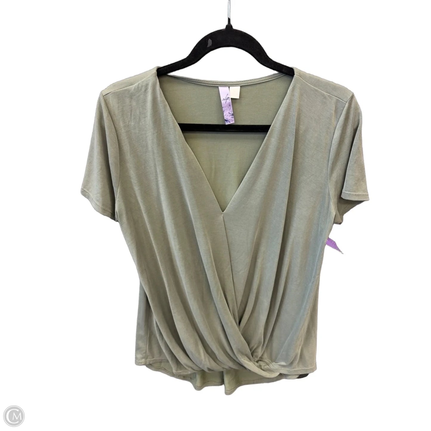 Top Short Sleeve By Alya In Green, Size: L