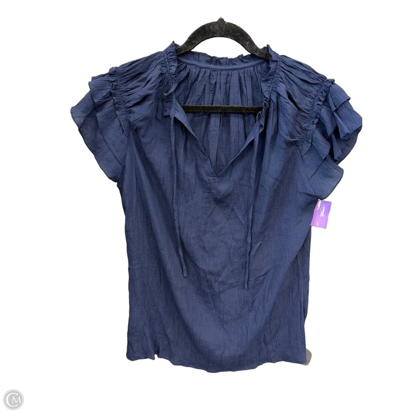 Top Short Sleeve By Clothes Mentor In Blue, Size: Xl